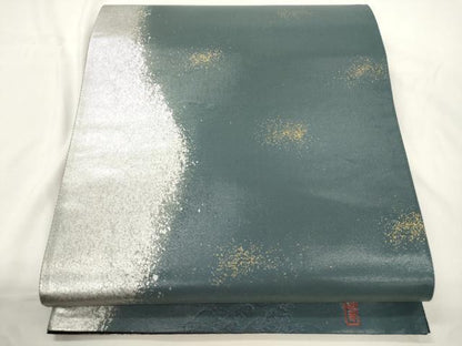 平和屋着物●六通柄袋帯　高山寺　鳥獣戯画　引箔　正絹　逸品　CABJ9460dy