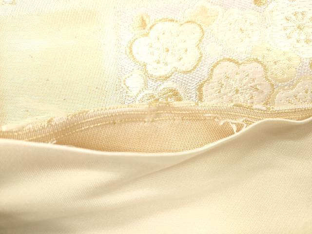 平和屋着物●六通柄袋帯　松竹梅花文　金糸　正絹　逸品　CABJ9467dy