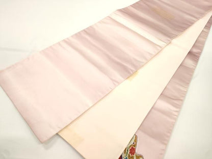 平和屋着物●太鼓柄袋帯　辻が花　絞り　駒刺繍　正絹　逸品　CABJ9468dy