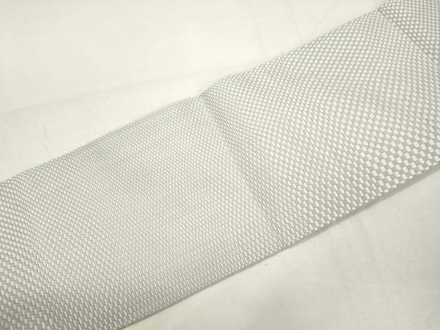 平和屋着物●本場筑前博多織　八寸名古屋帯　霞文　名古屋仕立て　正絹　逸品　CABJ9490dy