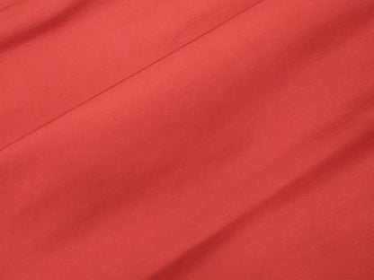 平和屋着物●本場筑前博多織　八寸名古屋帯　赤紅色　名古屋仕立て　正絹　逸品　CABJ9504dy