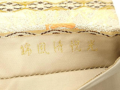 平和屋着物●龍村平蔵製　六通柄　本袋帯　光悦清風錦　金銀糸　正絹　逸品　CABJ9529dy