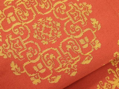 平和屋着物●龍村平蔵製　全通柄　本袋帯　天平稜華文　正絹　逸品　CABJ9534dy