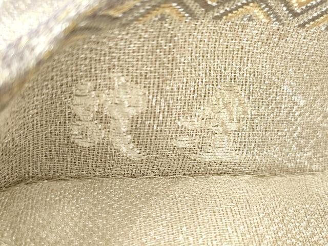 平和屋着物●創業280年　誉田屋源兵衛　両面　六通柄袋帯　葡萄蔦の葉花文　純金　正絹　逸品　CABJ9543dy