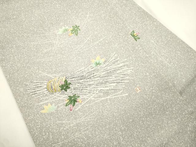 平和屋着物●人間国宝・羽田登喜男 　九寸名古屋帯　吹寄せ文　正絹　逸品　CABJ9546dy