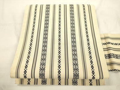 平和屋着物＊本場筑前博多織　夏物　八寸名古屋帯　紗献上　正絹　逸品　CABJ9547dy