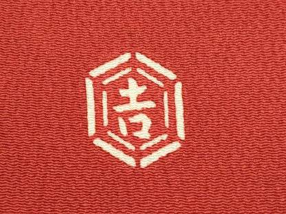 平和屋着物●和染紅型　栗山紅型　栗山吉三郎　九寸名古屋帯　花蝶文　鬼しぼ縮緬　正絹　逸品　CABJ9548dy
