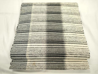 平和屋着物●八寸名古屋帯　紬地　横段文　正絹　逸品　CABJ9550dy