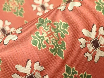 平和屋着物●龍村美術織物 　九寸開き名古屋帯　双華文　証紙付き　正絹　逸品　CABJ9561dy