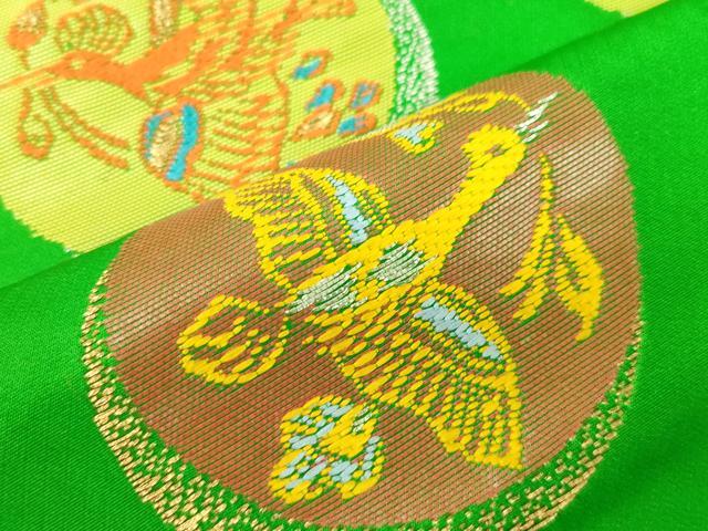 平和屋着物●龍村美術織物　龍村製　九寸名古屋帯　天雅流麗　金銀糸　正絹　逸品　CABJ9565dy