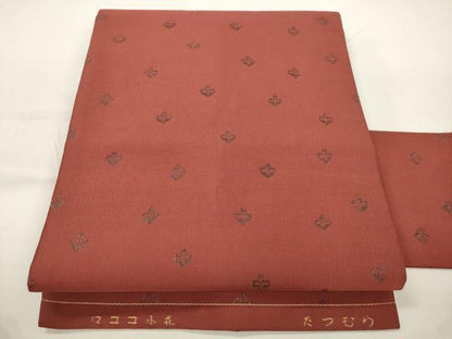 平和屋着物●龍村美術織物　たつむら　九寸名古屋帯　ロココ小花　正絹　逸品　CABJ9567dy
