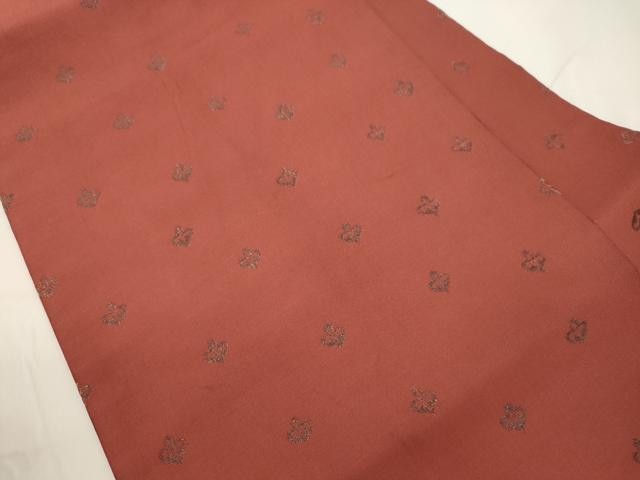 平和屋着物●龍村美術織物　たつむら　九寸名古屋帯　ロココ小花　正絹　逸品　CABJ9567dy