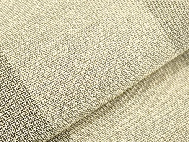 平和屋着物▽ひなや工房　くむ・あむ・おる　伊豆蔵明彦　両面六通柄袋帯　スリーシーズン春夏秋　幾何学文　金糸　正絹　逸品　CABJ9573dy