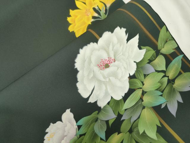 平和屋着物●太鼓柄袋帯　草花文　正絹　逸品　CABJ9576dy