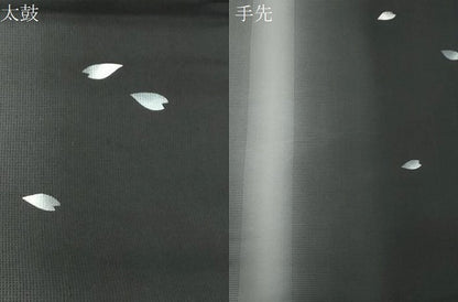 平和屋着物●両面　全通柄袋帯　舞桜文　正絹　逸品　CABJ9589dy