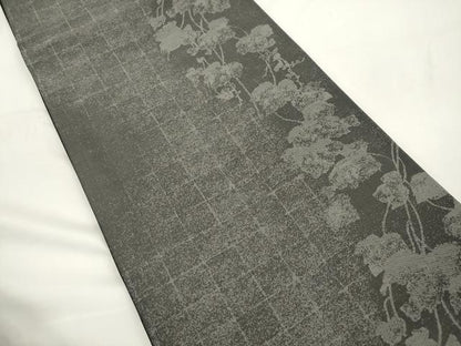 平和屋着物●両面　全通柄袋帯　舞桜文　正絹　逸品　CABJ9589dy