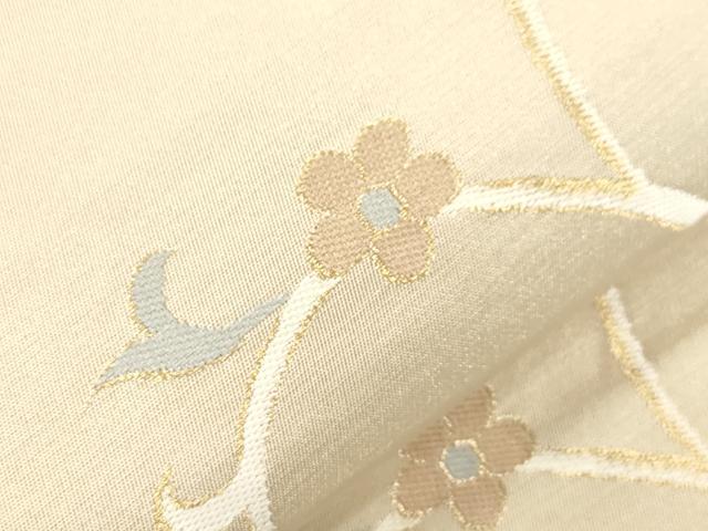 平和屋着物●六通柄　本袋帯　花唐草文　金糸　正絹　逸品　CABJ9595dy