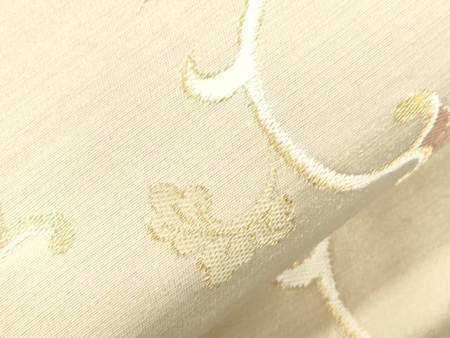 平和屋着物●六通柄　本袋帯　花唐草文　金糸　正絹　逸品　CABJ9595dy