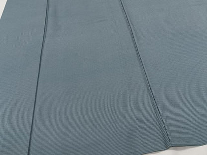 平和屋着物＊夏物　色無地　絽　藍鼠色　正絹　逸品　CABJ9610xi