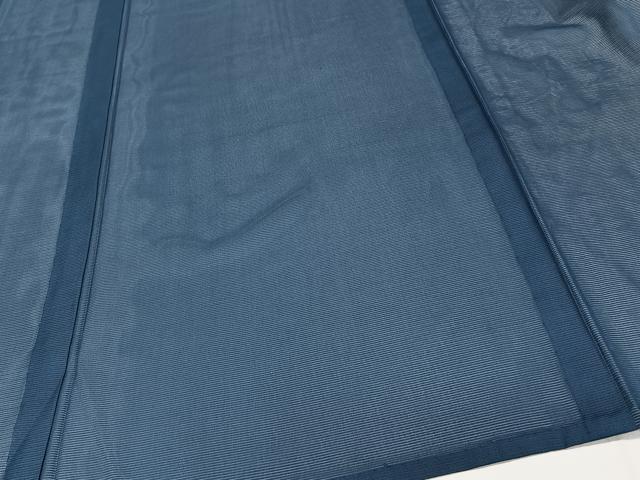 平和屋着物＊夏物　色無地　藍色　洗える着物　CABJ9631xi