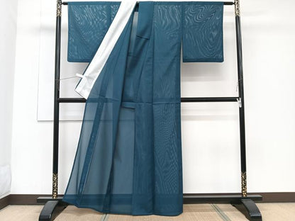 平和屋着物＊夏物　色無地　絽　百入茶色　洗える着物　CABJ9634xi