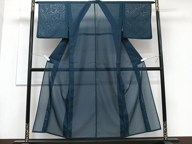 平和屋着物＊夏物　色無地　絽　褐返色　洗える着物　CABJ9645xi