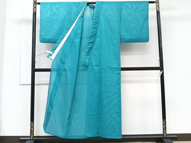 平和屋着物＊夏物　色無地　絽　納戸色　洗える着物　CABJ9646xi