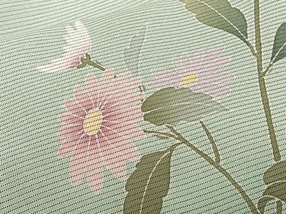 平和屋着物＊夏物　訪問着　絽　友禅　作家物　枝草花文　暈し染め　仮絵羽　正絹　逸品　未使用　CABJ9647xi