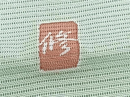 平和屋着物＊夏物　訪問着　絽　友禅　作家物　枝草花文　暈し染め　仮絵羽　正絹　逸品　未使用　CABJ9647xi