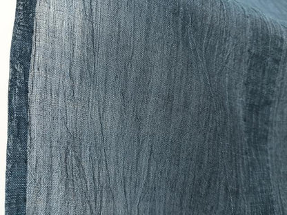 平和屋着物＊夏物　男性　本場小千谷縮　鉄御納戸色　麻　逸品　CABJ9655xi