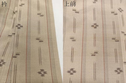 平和屋着物＊夏物　紗紬　琉球絣文様　正絹　逸品　CABJ9657xi
