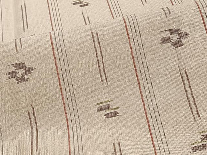 平和屋着物＊夏物　紗紬　琉球絣文様　正絹　逸品　CABJ9657xi