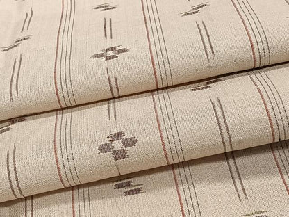 平和屋着物＊夏物　紗紬　琉球絣文様　正絹　逸品　CABJ9657xi