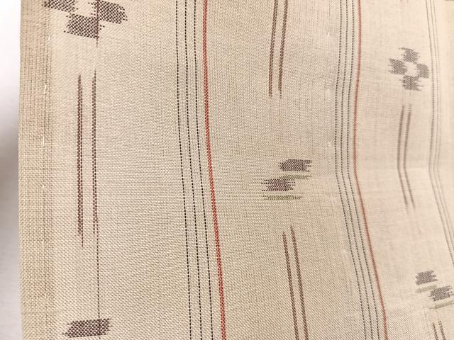 平和屋着物＊夏物　紗紬　琉球絣文様　正絹　逸品　CABJ9657xi