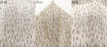 平和屋着物＊夏物　小紋　紗　縮織　幾何学文　CABJ9665xi
