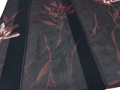 平和屋着物＊夏物　小紋　紗　枝草文　正絹　逸品　未使用　CABJ9671xi
