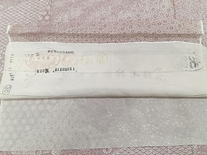 平和屋着物＊夏物　江戸小紋　絽　切嵌吉祥文　五泉　反端付き　正絹　逸品　CABJ9679xi