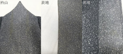 平和屋着物＊夏物　小紋　縦絽　霞文　たたき染め　高島屋扱い　正絹　逸品　CABJ9681xi
