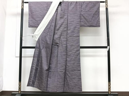 平和屋着物＊夏物　小紋　霞紋紗　正絹　逸品　CABJ9684xi