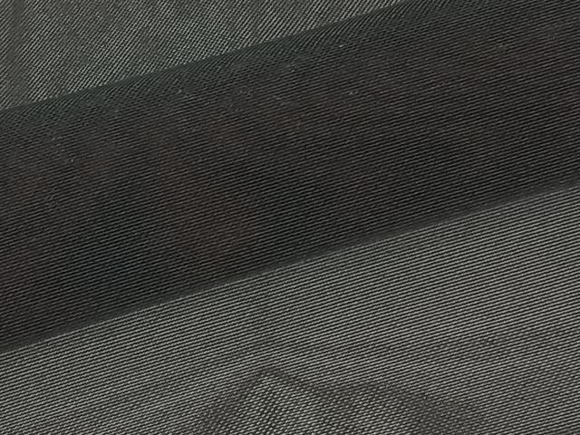 平和屋着物＊夏物　色無地　紗　暗黒色　正絹　逸品　CABJ9690xi