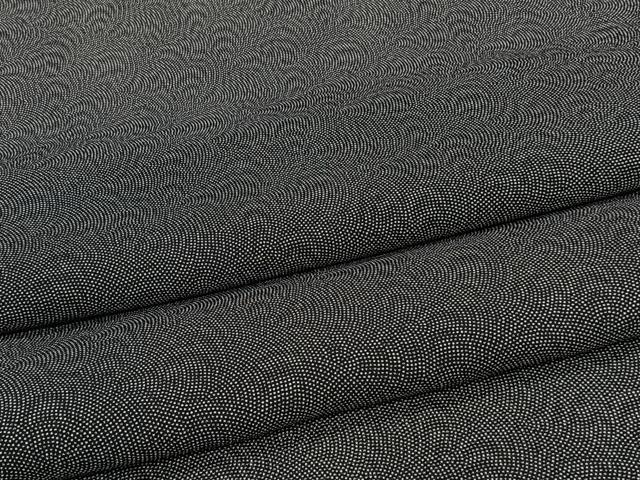 平和屋着物＊夏物　江戸小紋　絽　鮫小紋柄　黒地　正絹　逸品　CABJ9697xi