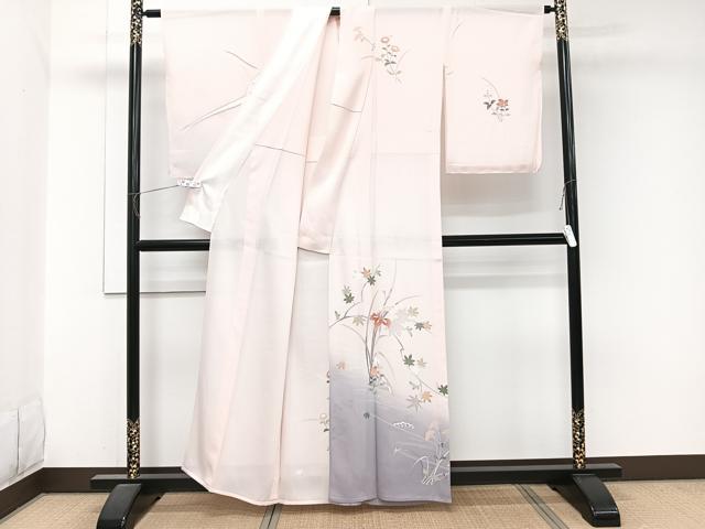 平和屋着物＊夏物　訪問着　絽　流水枝草花文　暈し染め　正絹　逸品　未使用　CABJ9700xi