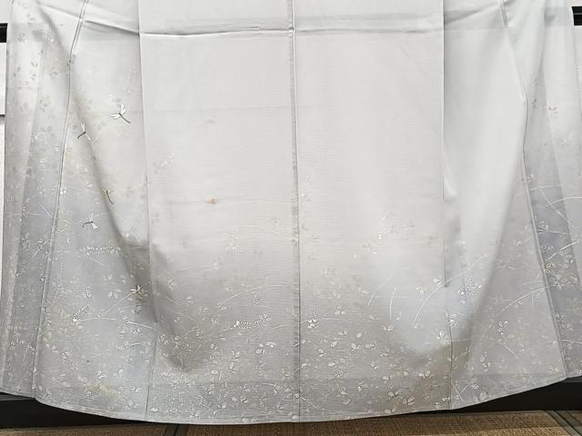 平和屋着物＊夏物　訪問着　絽　駒刺繍　萩蜻蛉　暈し染め　金糸　正絹　逸品　CABJ9701xi