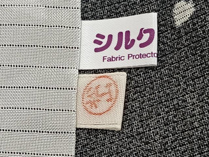 平和屋着物＊夏物　小紋　絽　跳兎　黒地　正絹　逸品　CABJ9707xi