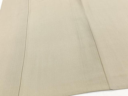 平和屋着物＊夏物　紗紬　白橡色　正絹　逸品　未使用　CABJ9708xi