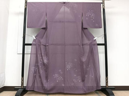 平和屋着物＊夏物　訪問着　絽　薔薇　正絹　逸品　CABJ9710xi