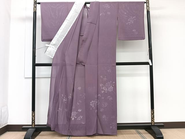 平和屋着物＊夏物　訪問着　絽　薔薇　正絹　逸品　CABJ9710xi
