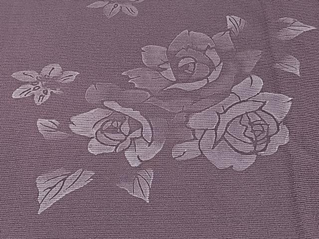 平和屋着物＊夏物　訪問着　絽　薔薇　正絹　逸品　CABJ9710xi