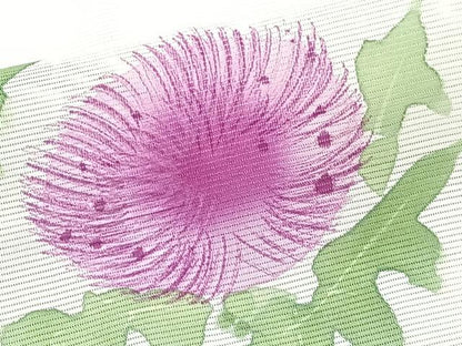平和屋着物＊夏物　訪問着　絽　手描き　枝草花文　正絹　逸品　未使用　CABJ9713xi