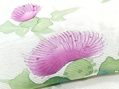 平和屋着物＊夏物　訪問着　絽　手描き　枝草花文　正絹　逸品　未使用　CABJ9713xi